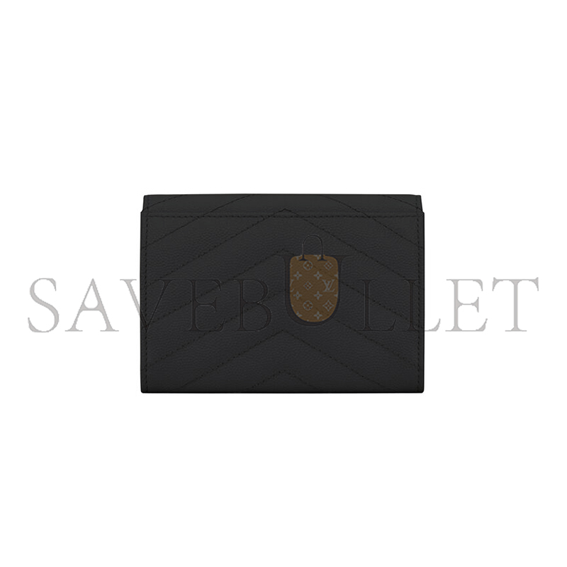 Y*L cassandre matelassÉ small envelope wallet in grain de poudre leather 414404bow081000 (13.5*9.5*3cm)